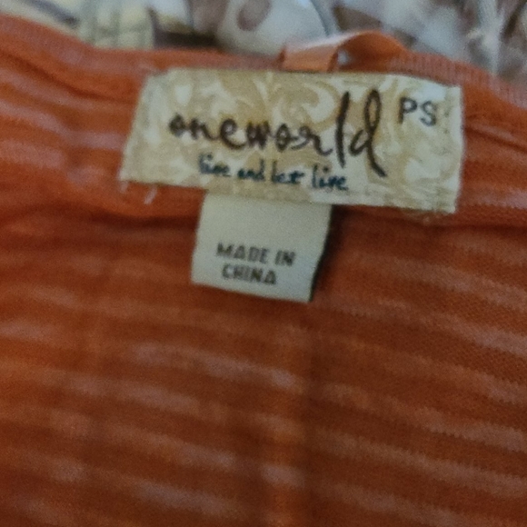 ONEWORLD Blouse with Tassel Scarf NWT - Picture 7 of 7